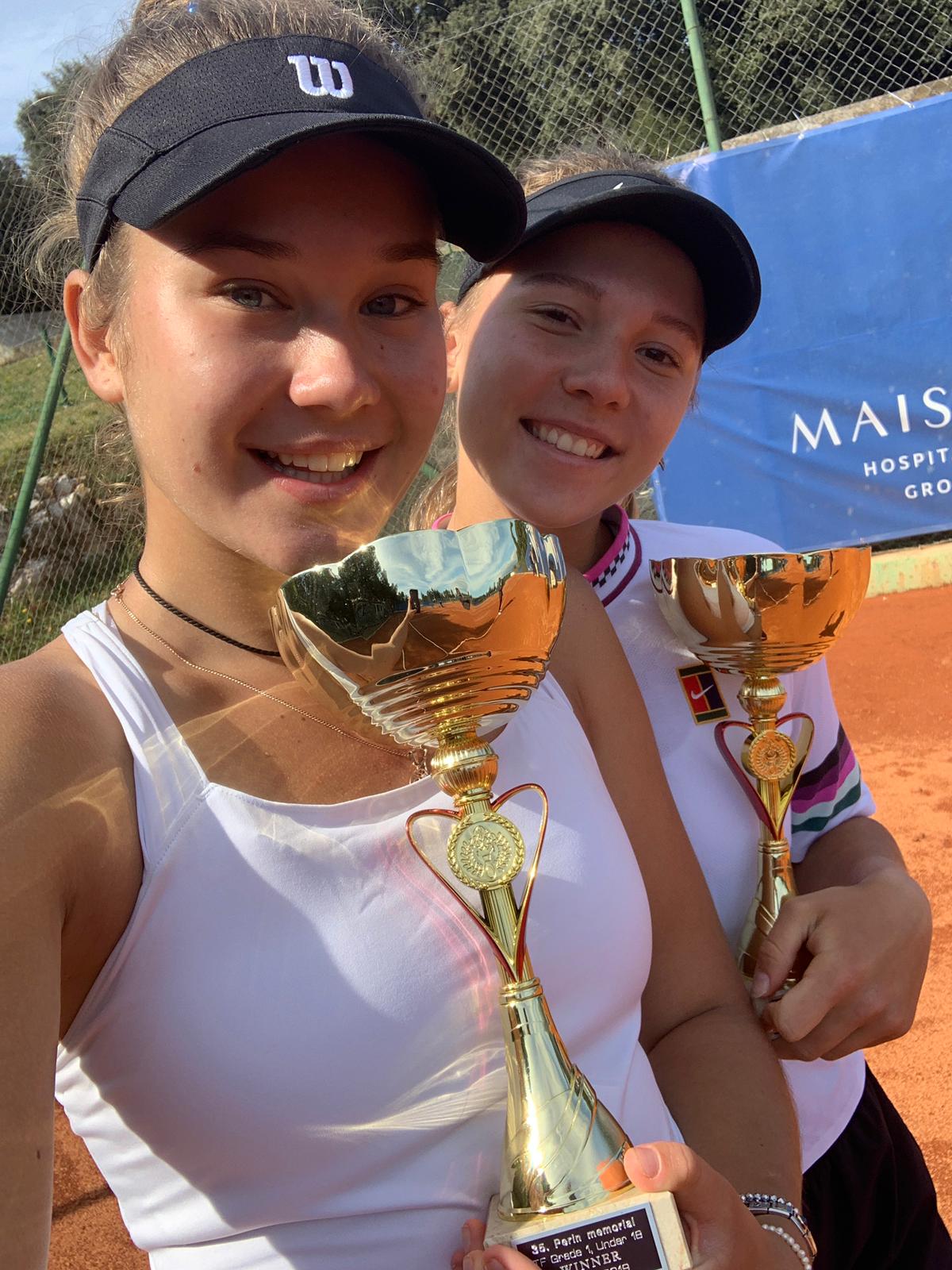 Die Aschesaison ist eröffnet!  Sieg im Doppel beim ITF Juniors Einser Kategorie in Kroatien - J1 Vrsar.